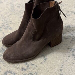 UGG Dark Brown Suede Ankle Boots